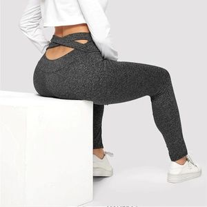 High Waisted Criss Cross Leggings